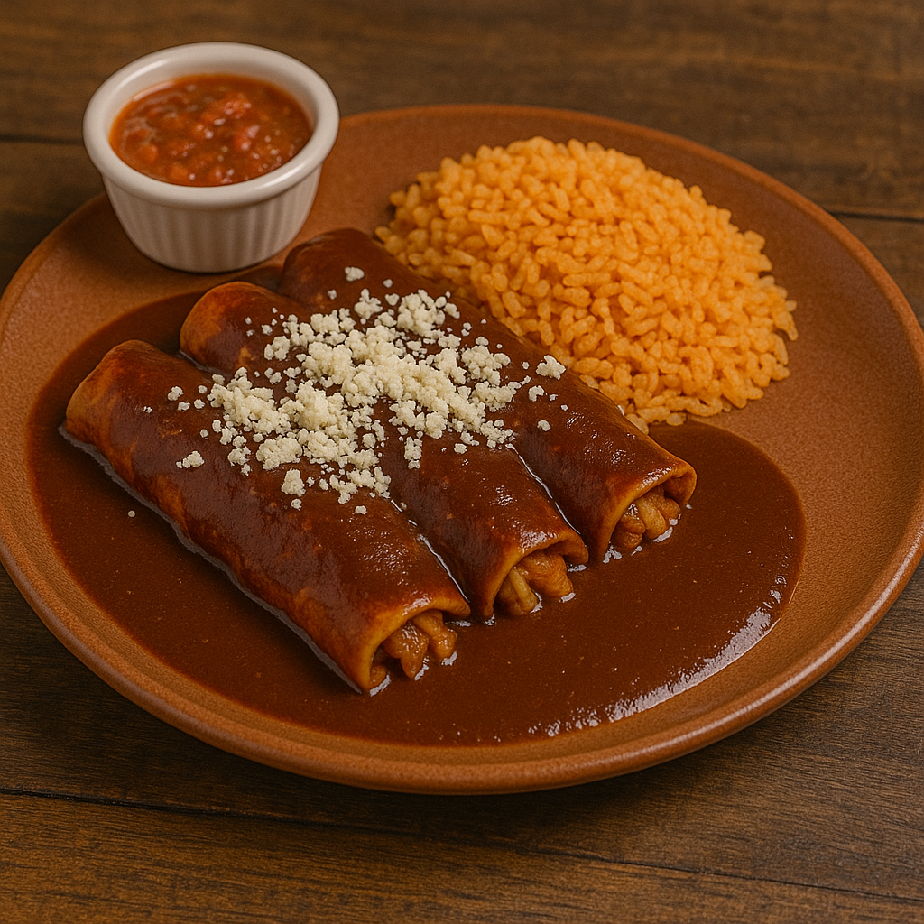 MOLE ENCHILADAS