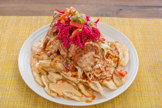 Chicken or chop with slices
